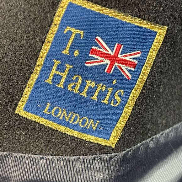 T. Harris London Mens Sport Coat 44 L Navy Blue Wool Cashmere - Picture 8 of 10